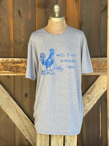 Doodle Doo Tee- Heather Grey